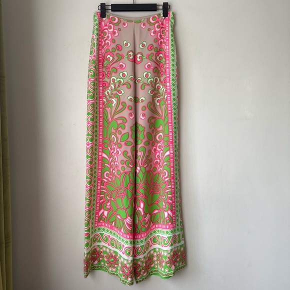 Trina Turk Federer Wide-Leg Pant - Petra Floral 0 NWT - Picture 6 of 8